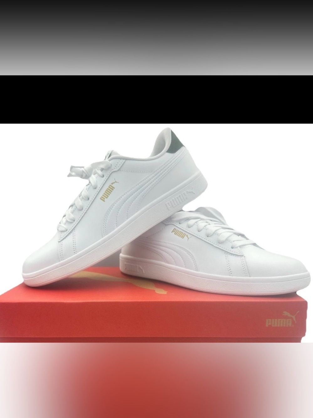 Puma Mens Ace Court White Olive Green Sneakers Size 13 M US